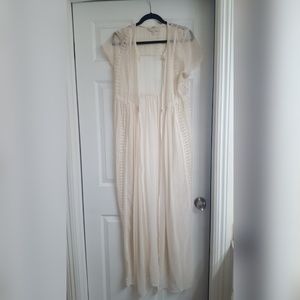 Lauren Conrad Runway Lace Trimmed Maxi Duster